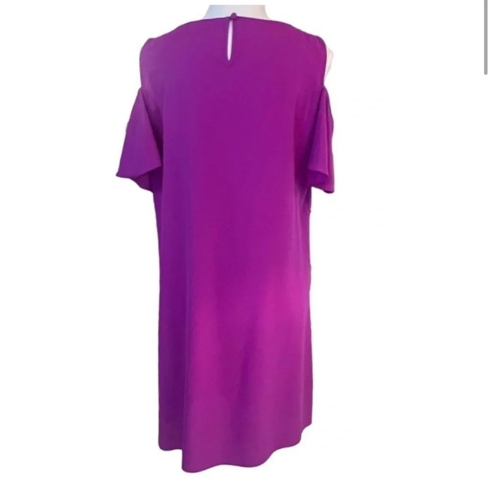 Gianni Bini Magenta Cold Shoulder Knee Length Dress Size Small